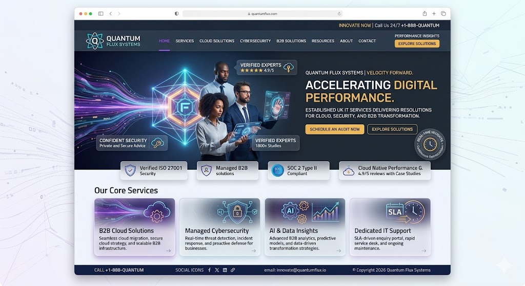 IT Services Website Preview